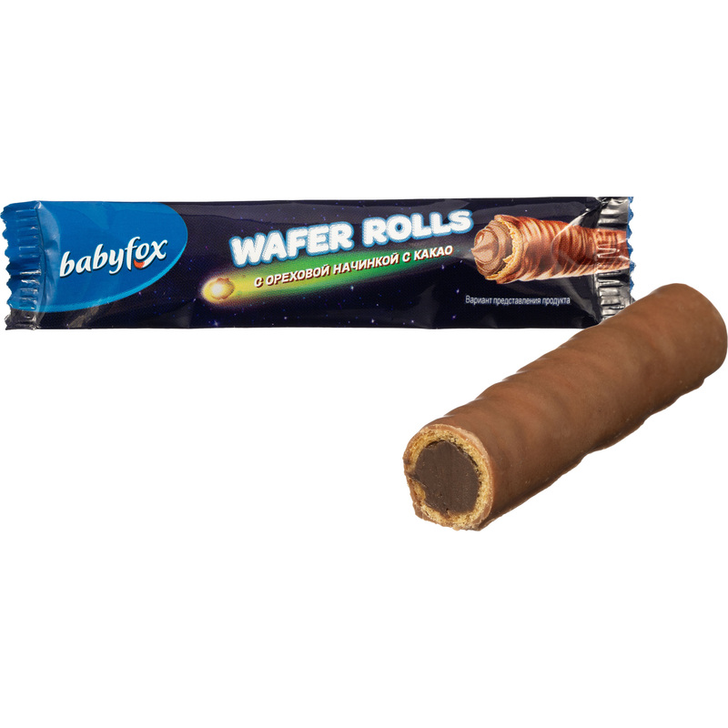 BabyFox Wafer Rolls с молочной начинкой