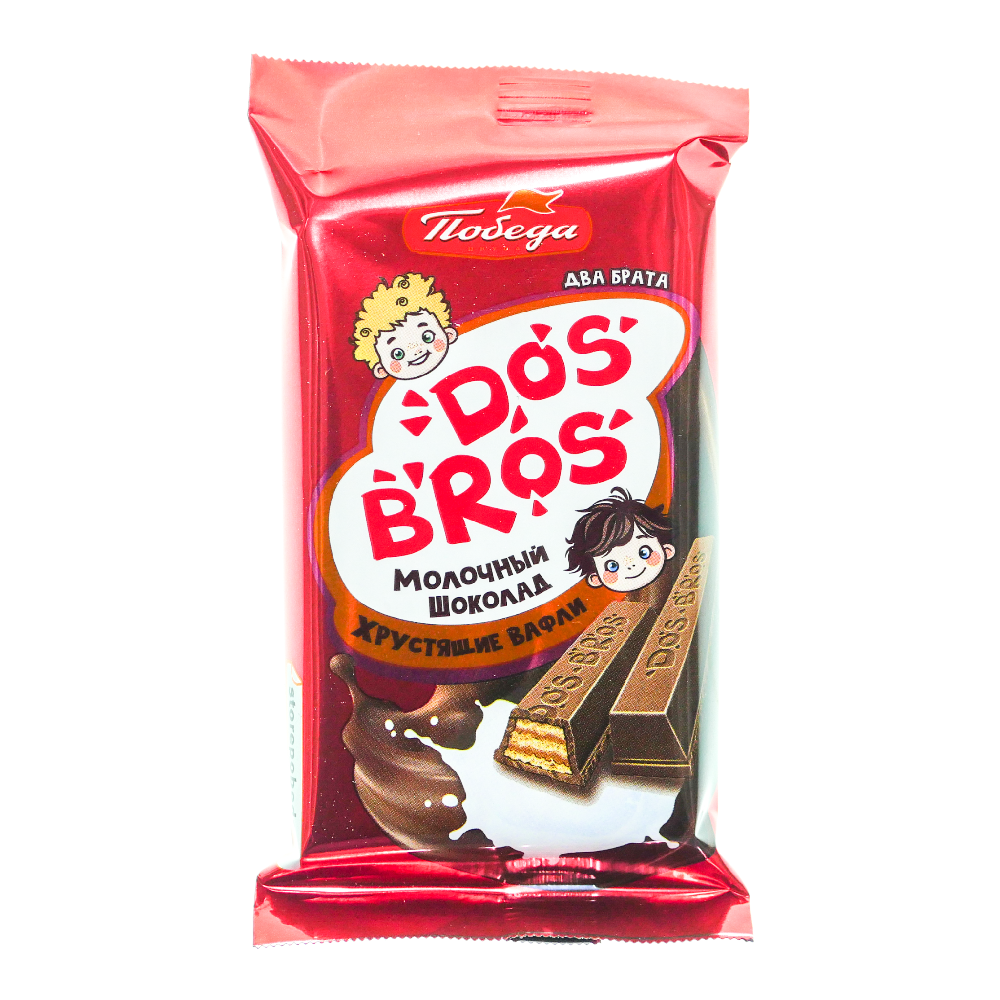Dos Bros молочный шоколад с хрустящей вафлей 37гр