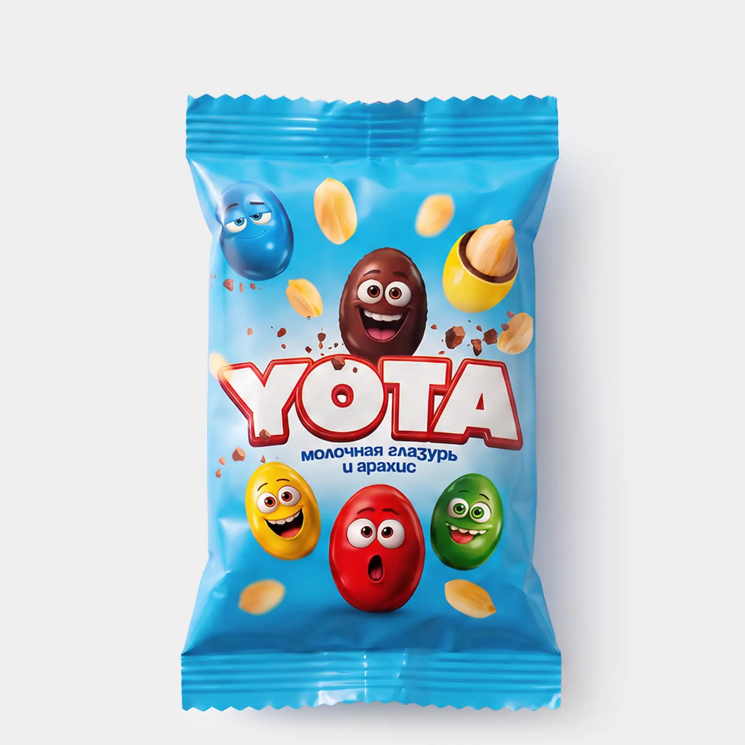 Yota, драже арахис в шок и цв. глазури, 40 г