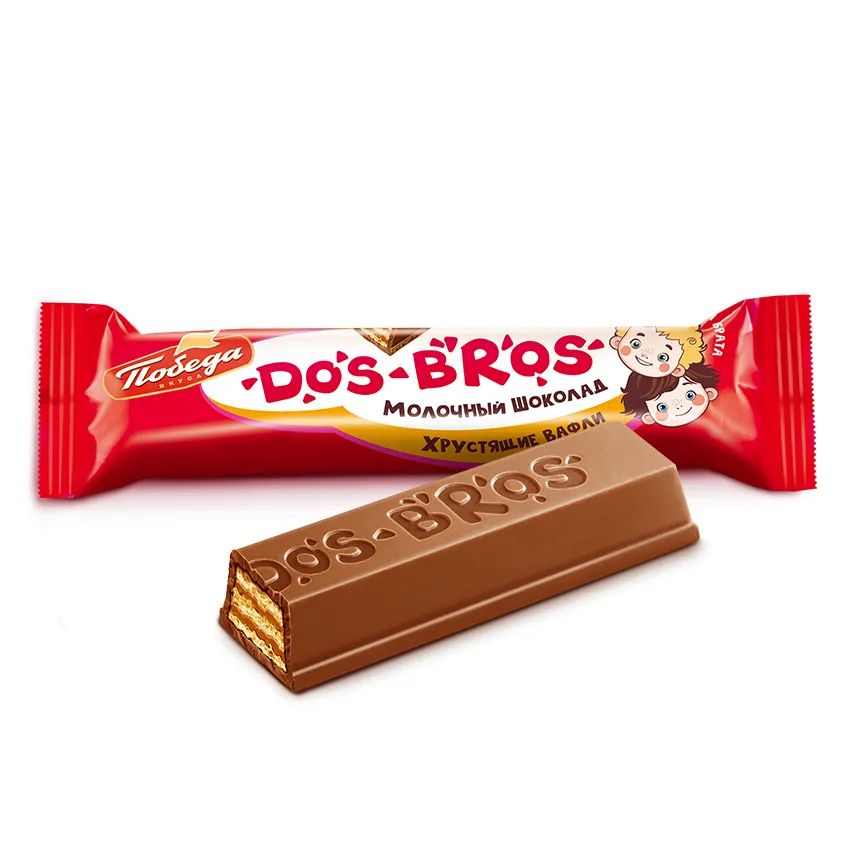 Dos Bros молочный шоколад с хрустящей вафлей