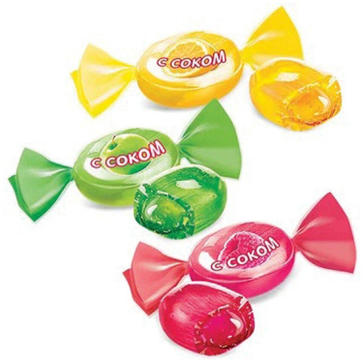 Карамель леденцовая с фруктовым соком